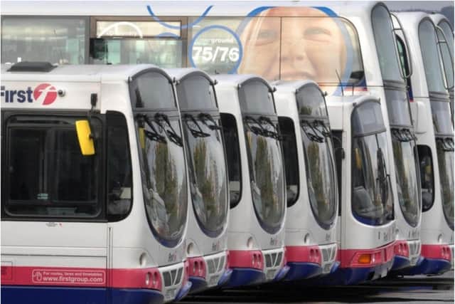 First bus services will alter over Christmas and the New Year.