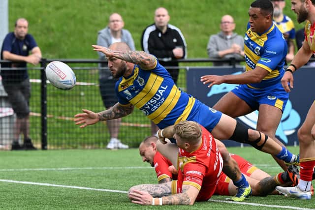 Luke Briscoe scores for the Dons. Picture: Howard Roe/AHPIX.com