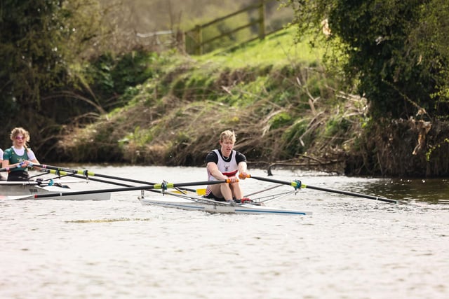 Liam Carroll in action during the race