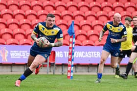 Doncaster Knights in action at the Eco-Power Stadium.