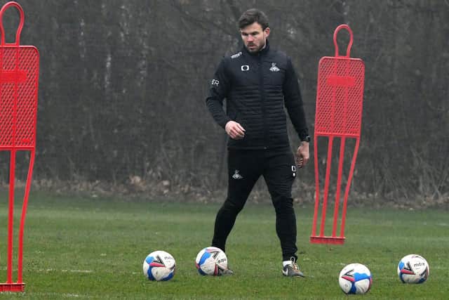 Andy Butler gets to work as new manager of Doncaster Rovers. Picture: Andrew Roe/AHPIX