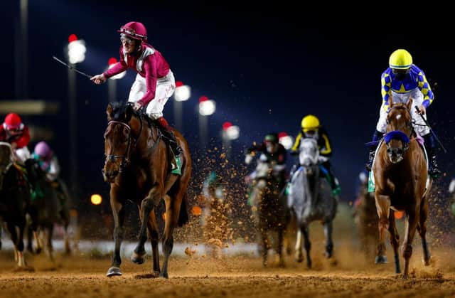 Mishriff wins the Saudi Cup at King Abdulaziz Racecourse last year. Photo by Francois Nel/Getty Images