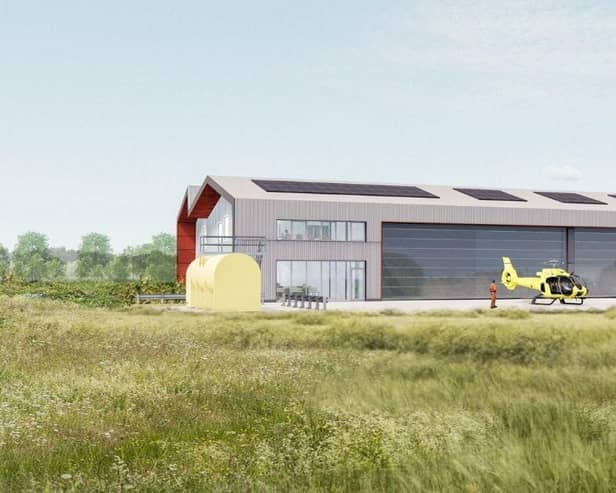 An artist's impression of the new airbase.