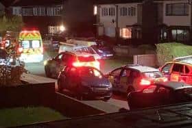 An eye witness took this photo of Palm Avenue in Armthorpe.