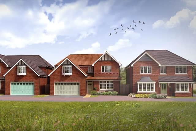 A CGI showing the homes under construction at Jones Homes’ Lambcote Meadows development in Maltby