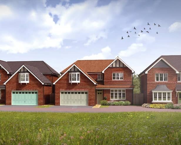 A CGI showing the homes under construction at Jones Homes’ Lambcote Meadows development in Maltby