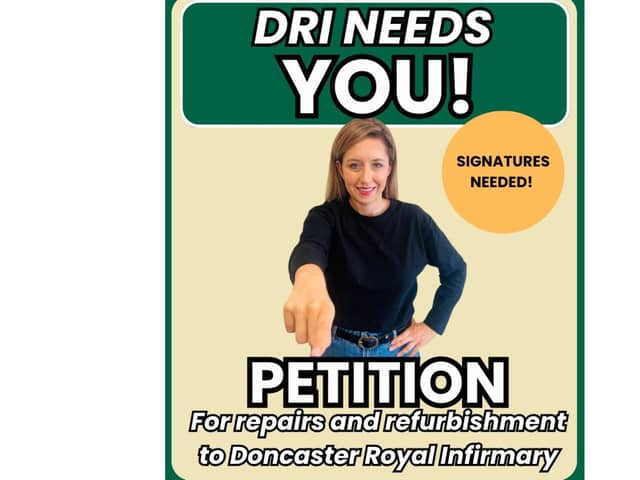 Doncaster MP Sally Jameson has launched a petition to repair Doncaster Royal Infirmary.