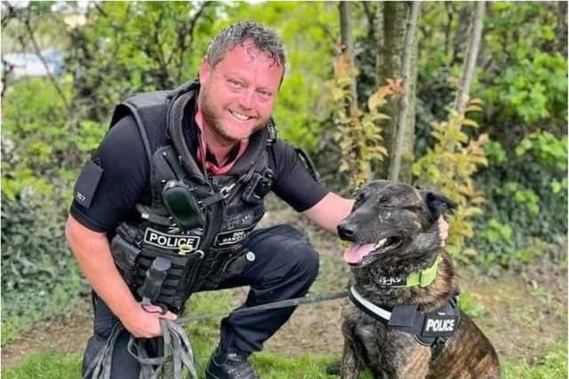 PC Terry Davidson and Benson have been praised for their bravery.