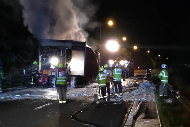 Motorists are facing delays on the northbound A1M this morning following a lorry fire between Junction 38 for Redhouse and 39 for Barnsdale Bar
