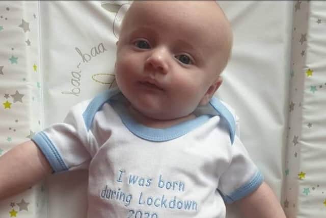 Charlie Lane Hall was born during lockdown at Doncaster Royal Infirmary