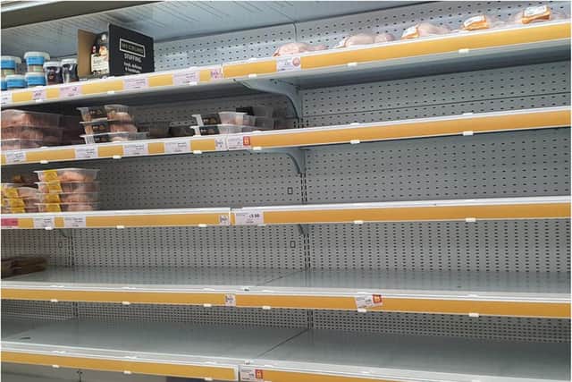 There were plenty of gaps in the fresh meat section.