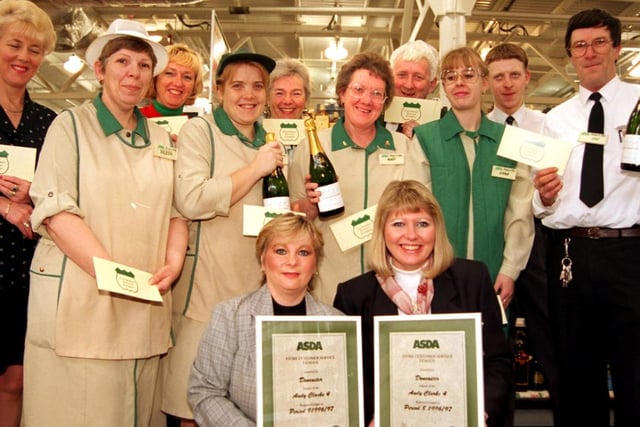 Doncaster's Asda store won the nation wide customer service award for the third time back in 1997