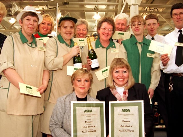 Doncaster's Asda store won the nation wide customer service award for the third time back in 1997