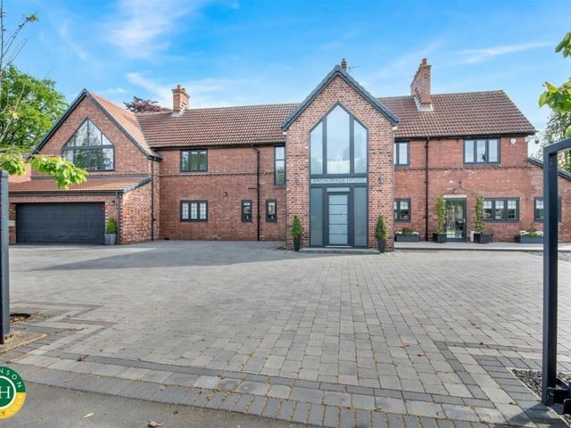 The front view of the five-bedroom detached property for sale at £1.15m