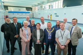 Politicians welcomed swimmers back to the pool at Thorne Wellbeing and Leisure Hub as the venue reopened its doors this weekend
