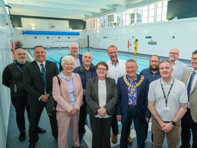 Politicians welcomed swimmers back to the pool at Thorne Wellbeing and Leisure Hub as the venue reopened its doors this weekend