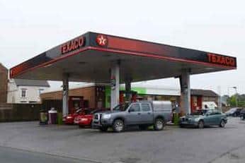 The petrol station on South Parade