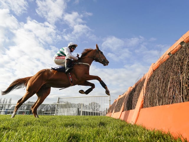 Mudlark trained by Gary Moore, father of stellar Flat jockey Ryan Moore. Bolted up by 34 lengths in the Welsh Grand National at Christmas but is now 16lbs higher in the handicap and disappointed when stepped up in class for the Cheltenham Gold Cup last month. A major negative is that only one 7yo has won the race since 1940.
