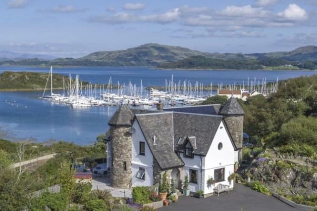 Corrie House is a five bed property which features amazing views overlooking the Craohn Haven Marina. Also seen from the property are views of the islands of Shuna, Luing, Scarba, Mull and Jura. Available for offers over 625,000 GBP