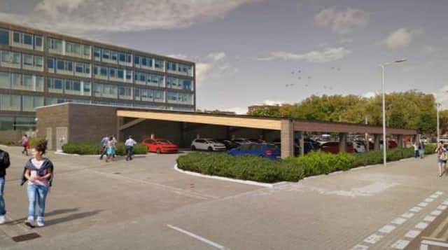 The proposed design for a new council car park