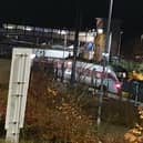 The train at Huntingdon Station