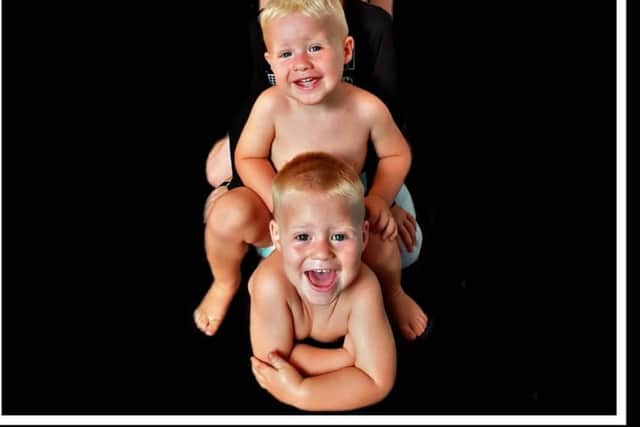 Chris's children: Ellis, Tyler, Jacob, and Leo.