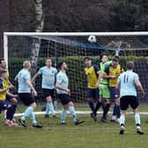 Harworth Colliery's match against Bakewell Town was abandoned following the incident. Photo: John Mushnet.