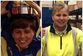 England football legend Gillian Coulthard now works in a warehouse.
