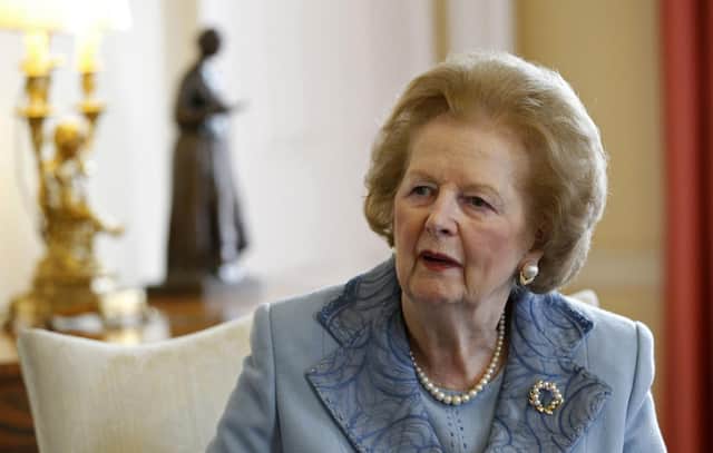 The late former Prime Minister Baroness Margaret Thatcher