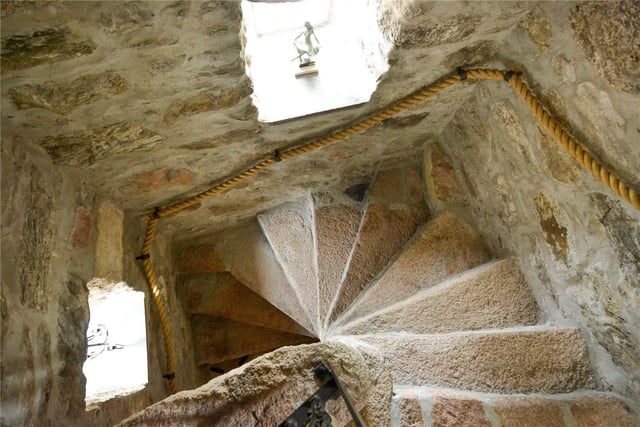 The central stair in the tower has been fully restored.
