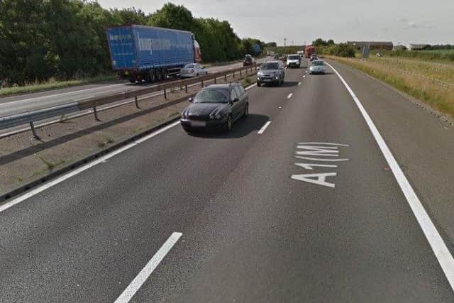 The A1 northbound motorway has been closed in both directions between Junction 36 and 37 after a serious crash.