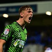 Doncaster's Bobby Faulkner celebrates his goal.