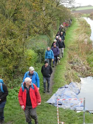 We walked northwards on the Trent Valley Way in the glorius scenery, despite the lack of blue skies and sunshine.