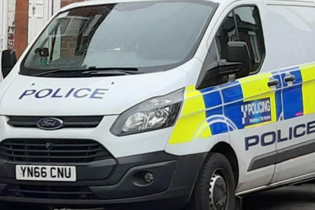 File picture of a police van