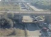 The collision brough the M18 to a standstill. (Photo: Highways England).