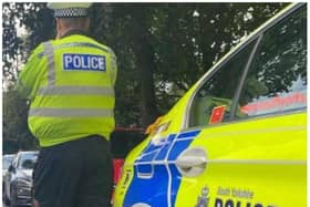 Police sealed off a major Doncaster roundabout after a lorry overturned.