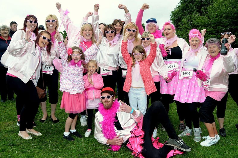 Pictured are the Warsop Pink Ladies team.