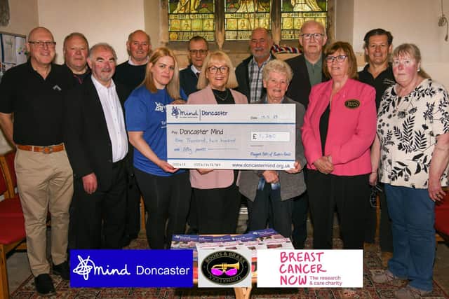 Boobs and Brass concert raised over £2,500 for two Doncaster charities.