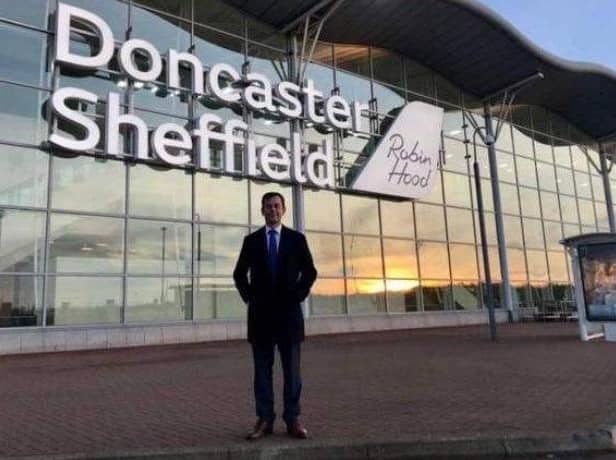 Don Valley MP Nick Fletcher, pictured at Doncaster Sheffield Airport, says a comulsory purchase order should be made to buy the site from Peel Group.
Picture George Torr LDRS.jpg