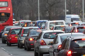 Record delays on local 'A' roads in Doncaster.