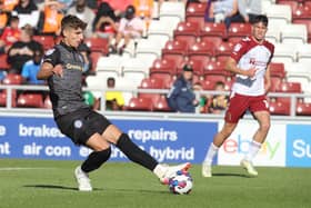 Ben Nelson in action for Rochdale against Northampton Town earlier this season (photo by Pete Norton/Getty Images).