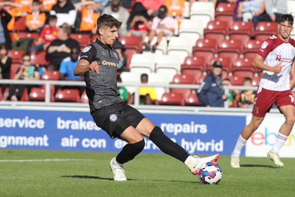 Ben Nelson in action for Rochdale against Northampton Town earlier this season (photo by Pete Norton/Getty Images).