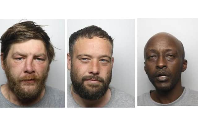 Doncaster burglars caught red-handed with stolen cash as trio are jailed