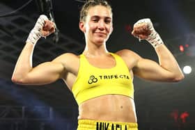 Mikaela Mayer. Photo by Mikey Williams/Top Rank via Getty Images