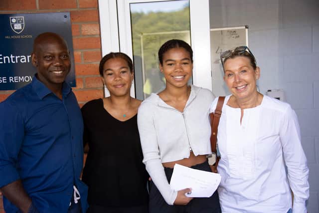 Daisy Bennet celebrates her GCSE results at Hill House School, Auckley