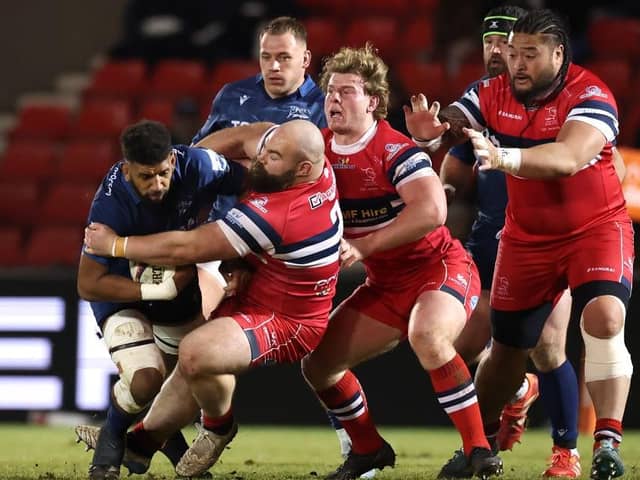 Action from Doncaster Knights' win at Sale. Photo: Jan Kruger/Getty Images for Sale Sharks