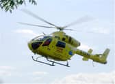 Residents said the air ambulance landed at the scene.