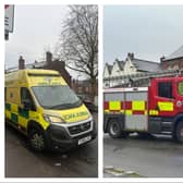 Ambulance and fire crews were called to the incident in Hexthorpe.