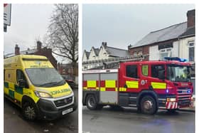 Ambulance and fire crews were called to the incident in Hexthorpe.