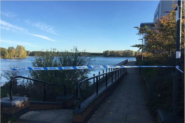 Lakeside was sealed off last week after a reported rape.